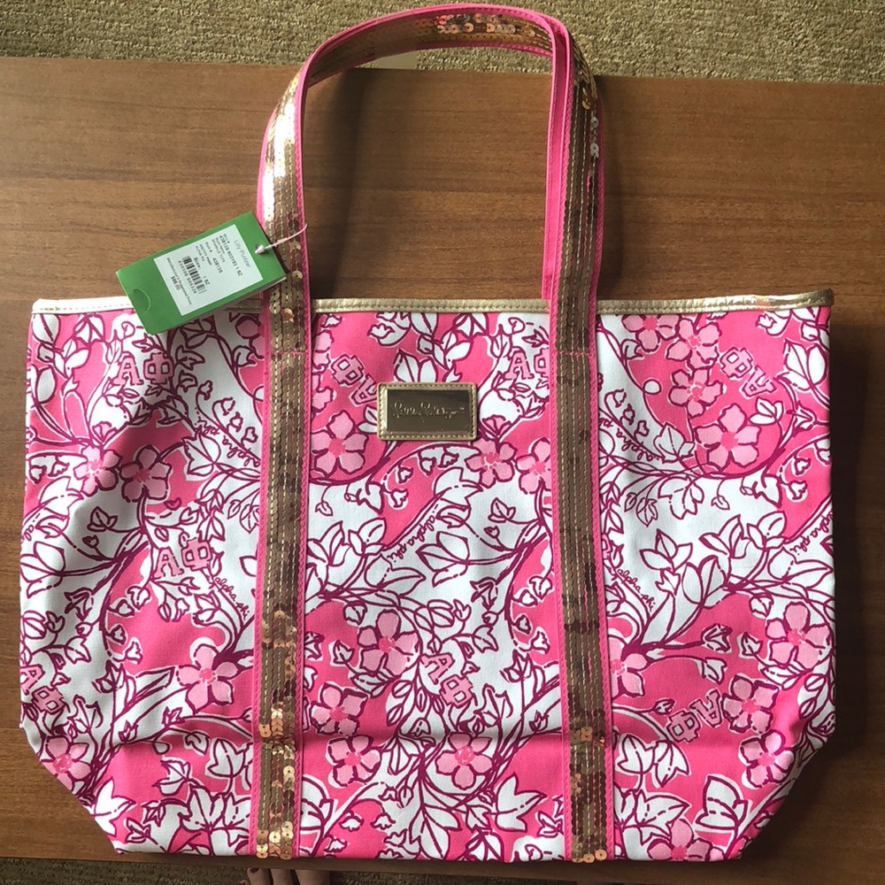 DISCONTINUED Sorority Lilly Pulitzer Alpha Phi Bag